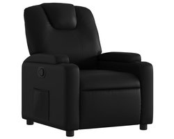 vidaXL - Relaxfauteuil - zwart - kunstleer