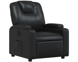 vidaXL - Relaxfauteuil - Zwart - Kunstleer