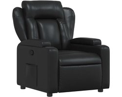vidaXL - Relaxfauteuil - Zwart - Kunstleer