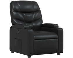 vidaXL - Relaxfauteuil - Zwart - Kunstleer
