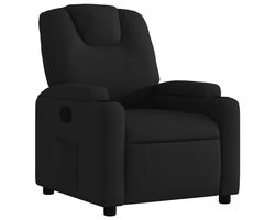 vidaXL - Relaxfauteuil - Zwarte - Stof
