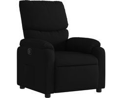 vidaXL - Relaxfauteuil - Zwarte - Stof