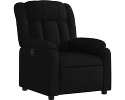 vidaXL - Relaxfauteuil - Zwarte - Stof