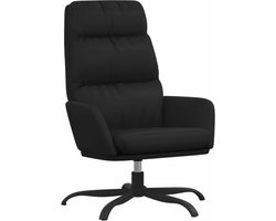 vidaXL - Relaxstoel - kunstleer - zwart