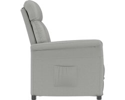 vidaXL - Relaxstoel - Lichtgrijs - Lichtgrijs - 70.5 - x - 96.5 - x - 95 - cm - Stof