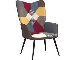 vidaXL - Relaxstoel - patchwork - stof