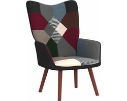 vidaXL - Relaxstoel - patchwork - stof