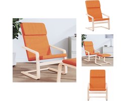 vidaXL Relaxstoel - Relaxstoelen - Stoel - Loungestoel - Relaxstoel stof donkergeel