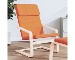 vidaXL - Relaxstoel - stof - donkergeel
