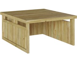 vidaXL - Robotic - Lawn - Mower - Garage - 70x80x38 - cm - Geïmpregneerd - Hout - Dennenhout