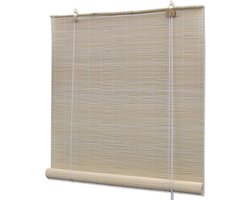 vidaXL - Rolgordijn - 120x220 - cm - bamboe - natuurlijk