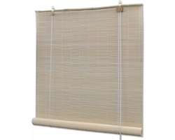 vidaXL - Rolgordijn - 150x220 - cm - bamboe - natuurlijk