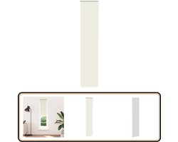 vidaXL Rolgordijn - 60x230 cm - Verduisterend - Gebroken wit Rolgordijnen - Gordijnen - Verduisterend - Privacy - Lichtregeling