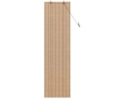 vidaXL - Rolgordijn - met - gordijnen - Natuur - 60 - x - 220 - cm - Bamboe