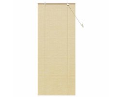 vidaXL - Rolgordijn - met - gordijnen - Natuur - 90 - x - 220 - cm - Bamboe