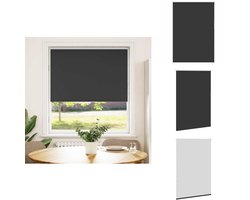 vidaXL Rolgordijn - Rolgordijnen - Dag- En Nachtgordijn - Verduisterend Rolgordijn - Rolgordijn verduisterend 105x175 cm stofbreedte 100,7 cm zwart