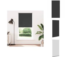 vidaXL Rolgordijn - Rolgordijnen - Dag- En Nachtgordijn - Verduisterend Rolgordijn - Rolgordijn verduisterend 115x210 cm stofbreedte 110,7 cm zwart