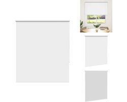 vidaXL Rolgordijn - Rolgordijnen - Dag- En Nachtgordijn - Verduisterend Rolgordijn - Rolgordijn verduisterend 125x150 cm stofbreedte 121,6 cm wit