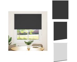 vidaXL Rolgordijn - Rolgordijnen - Dag- En Nachtgordijn - Verduisterend Rolgordijn - Rolgordijn verduisterend 140x175 cm stofbreedte 136,6 cm zwart