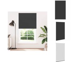vidaXL Rolgordijn - Rolgordijnen - Dag- En Nachtgordijn - Verduisterend Rolgordijn - Rolgordijn verduisterend 140x230 cm stofbreedte 136,6 cm zwart
