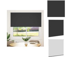 vidaXL Rolgordijn - Rolgordijnen - Dag- En Nachtgordijn - Verduisterend Rolgordijn - Rolgordijn verduisterend 145x175 cm stofbreedte 141,6 cm zwart