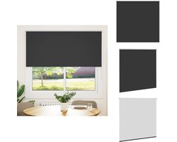 vidaXL Rolgordijn - Rolgordijnen - Dag- En Nachtgordijn - Verduisterend Rolgordijn - Rolgordijn verduisterend 150x150 cm stofbreedte 146,6 cm zwart