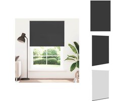 vidaXL Rolgordijn - Rolgordijnen - Dag- En Nachtgordijn - Verduisterend Rolgordijn - Rolgordijn verduisterend 150x230 cm stofbreedte 146,6 cm zwart