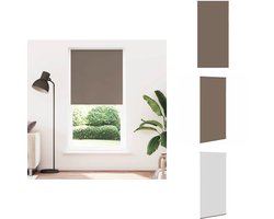 vidaXL Rolgordijn - Rolgordijnen - Dag- En Nachtgordijn - Verduisterend Rolgordijn - Rolgordijn verduisterend koffie 100x230 cm stofbreedte 95,7 cm