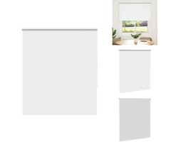 vidaXL Rolgordijn - Rolgordijnen - Dag- En Nachtgordijn - Verduisterend Rolgordijn - Rolgordijn verduisterend wit 125x175 cm stofbreedte 121,6 cm