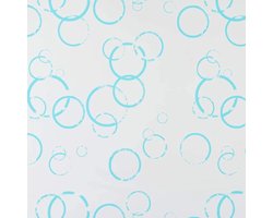 vidaXL Rolgordijn - Rolgordijnen - Douchegordijn - Douchegordijnen - Rolgordijn voor douche 100x240 cm bubbel