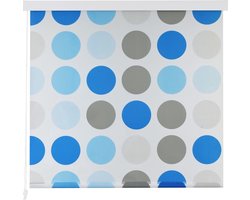 vidaXL Rolgordijn - Rolgordijnen - Douchegordijn - Douchegordijnen - Rolgordijn voor douche 100x240 cm cirkel