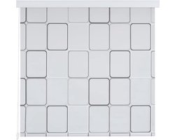 vidaXL Rolgordijn - Rolgordijnen - Douchegordijn - Douchegordijnen - Rolgordijn voor douche 80x240 cm vierkant