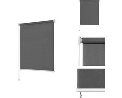 vidaXL Rolgordijn - Rolgordijnen - Rol Gordijn - Rol Gordijnen - Rolgordijn voor buiten 240x230 cm antraciet