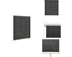 vidaXL Rolgordijn - Rolgordijnen - Rol Gordijn - Rol Gordijnen - Rolgordijn voor buiten 60x140 cm antracietkleurig