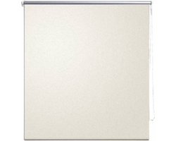 vidaXL - Rolgordijn - verduisterend - 104,4 - x - 230 - cm - stofbreedte - 100 - cm - gebroken - wit