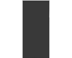 vidaXL - Rolgordijn - verduisterend - 105x210 - cm - stofbreedte - 100,7 - cm - zwart