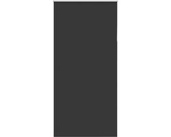 vidaXL - Rolgordijn - verduisterend - 115x230 - cm - stofbreedte - 110,7 - cm - zwart