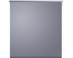 vidaXL - Rolgordijn - verduisterend - 120 - x - 230 - cm - grijs