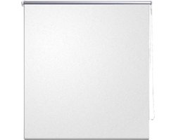 vidaXL - Rolgordijn - verduisterend - 120 - x - 230 - cm - wit