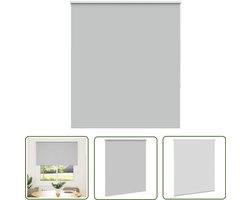 vidaXL Rolgordijn Verduisterend - 125x175 cm - Lichtgrijs Rolgordijn - Verduisterend Gordijn - Licht Grijs - Slaapkamer Decoratie - Woonkamer Decoratie