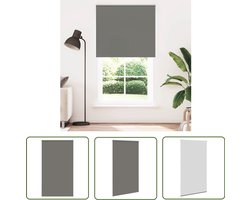 vidaXL Rolgordijn verduisterend - 125x230 cm - Grijs Rolgordijn - Verduisterend Gordijn - Privacy Gordijn - Lichtregelaar - Kinder Veilige Gordijnen