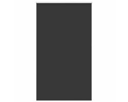 vidaXL - Rolgordijn - verduisterend - 130x210 - cm - stofbreedte - 126,6 - cm - zwart