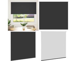 vidaXL Rolgordijn verduisterend 150x130 cm stofbreedte 146,6 cm zwart - Rolgordijn - Rolgordijnen - Dag- En Nachtgordijn - Verduisterend Rolgordijn