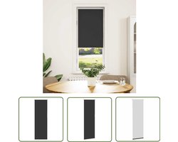 vidaXL Rolgordijn - Verduisterend - 55x175 cm - Zwart Rolgordijnen - Blackout Gordijnen - Verduisterend Gordijn - Privacy Gordijn - Kamerscherm