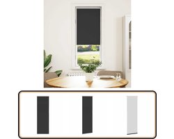 vidaXL Rolgordijn - Verduisterend - 60x130 cm - Zwart Rolgordijn - Blackout Gordijnen - Privacy Gordijnen - Lichtwerende Gordijnen - Interieur Decoratie