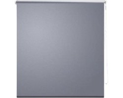 vidaXL - Rolgordijn - verduisterend - 64,4 - x - 120 - cm - stofbreedte - 60 - cm - grijs