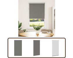 vidaXL Rolgordijn - Verduisterend - 80x130 cm - Grijs Rolgordijn - Verduisterend Gordijn - Kamer Decoratie - Interieur Design - Privacy Screen