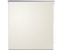 vidaXL - Rolgordijn - verduisterend - 84,4 - x - 175 - cm - stofbreedte - 80 - cm - gebroken - wit