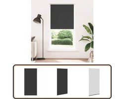 vidaXL Rolgordijn - Verduisterend - 90x230 cm - Zwart Rolgordijn - Verduisterend Gordijn - Zwarte Rolgoirdijnen - Kamer Decoratie - Woonkamer Decoratie