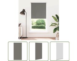 vidaXL Rolgordijn - Verduisterend - 95x230 cm - Grijs Rolgordijnen - Privacy Gordijnen - Lichtwerende Gordijnen - Verduisterende Gordijnen - Woonkamer Decoratie